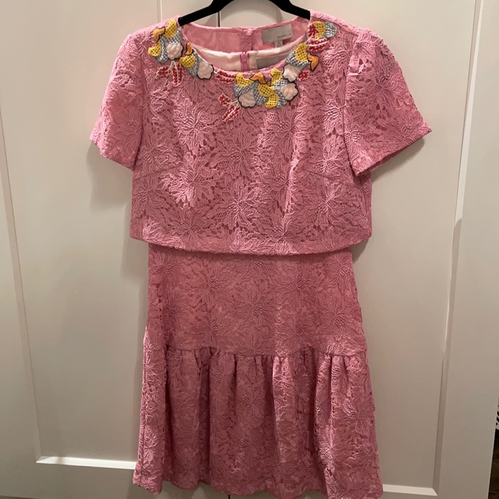 Cute dress with crop top cover